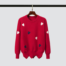 Load image into Gallery viewer, Knitted Pullover Women Sweaters 2019 New Autumn O-Neck Embroidery Slim Knitwear Jumpers Pull Femme Womens Top