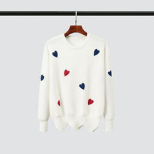 Load image into Gallery viewer, Knitted Pullover Women Sweaters 2019 New Autumn O-Neck Embroidery Slim Knitwear Jumpers Pull Femme Womens Top