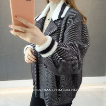 Load image into Gallery viewer, Autumn 2019 the new imitated mink wool coat more female brief paragraph small autumn winter sweater cardigan LD001