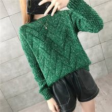 Load image into Gallery viewer, New Fashion 2019 Women Autumn Winter Embroidery Brand Sweater Pullovers Warm Knitted Sweaters Pullover Lady