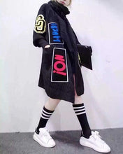 Load image into Gallery viewer, 2016 New Women Individuality Appliques Long Cardigans Fashion Thick Knitted Sweater Coat Women's Sweater Shawl And Ponchos