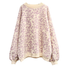 Load image into Gallery viewer, HSA 2018 Autumn Winter Women Leopard Pullover and Sweaters Round Neck Oversize Sweater Jumpers Casual Leopard Korean Pull Femme