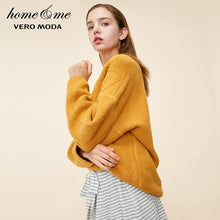 Load image into Gallery viewer, Vero Moda New Arrivals Women&#39;s V-neck Drop-shoulder Sleeves Loose Fit Homewear Knit Sweater | 318413507
