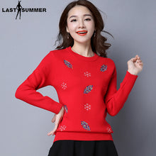 Load image into Gallery viewer, Free Shipping New Fashion 2019 Autumn Winter for womens Cashmere  sweaters Thick loose Warm Knitted Sweet Pullovers sweaters
